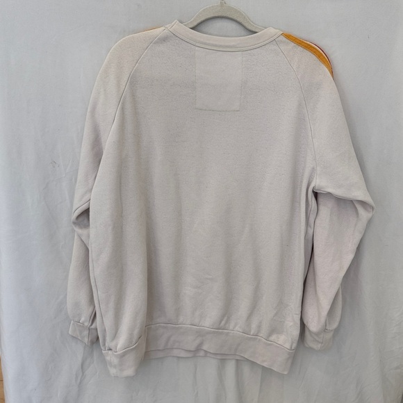 Aviator Nation Sweatshirt sz small white with stripes - Picture 6 of 7